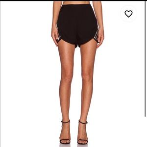 Lumier Revolve high waist tulip hem shorts sz XS